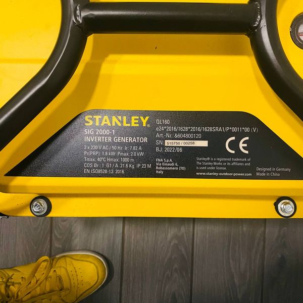 Инверторный генератор Stanley SIG 2000-1 SIG 2000-1 фото