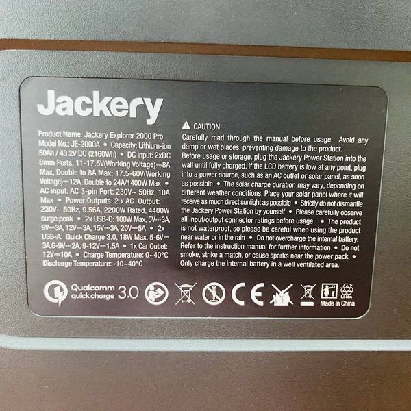 Портативна електростанція Jackery Explorer 2000 Pro  2000Pro фото